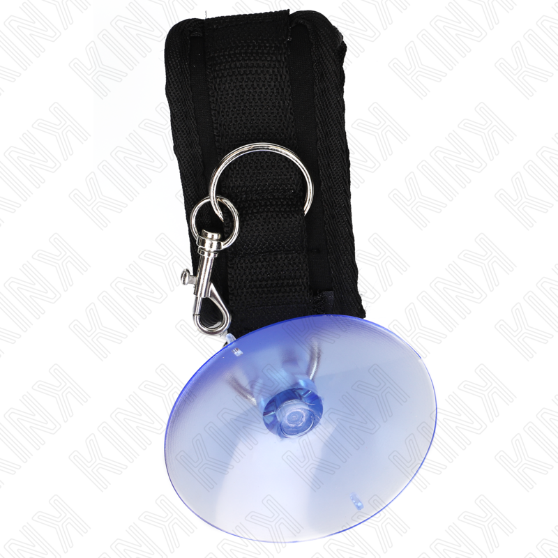 Kink - Verstelbare Zwarte Zuignap Polsbandjes 29-40 cm X 5 cm - afbeelding 2