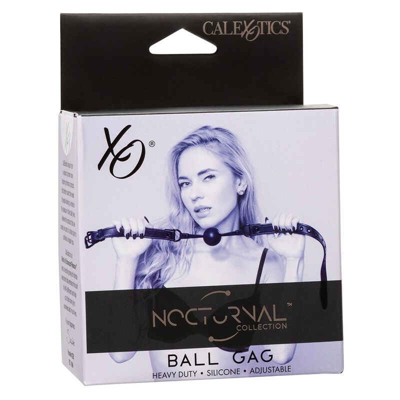 Calexotics - Nocturnal Zwarte Siliconen Bal Gag - afbeelding 7