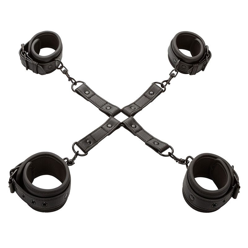 Calexotics - Nachtelijke Verstelbare Lederen Hog Tie Connector Zwart