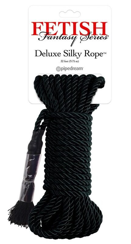 Fetish Fantasy Series - Zwart Deluxe Zijde Touw 9,75 M