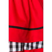Traditionele Minidirndl rood/zwart geruit
