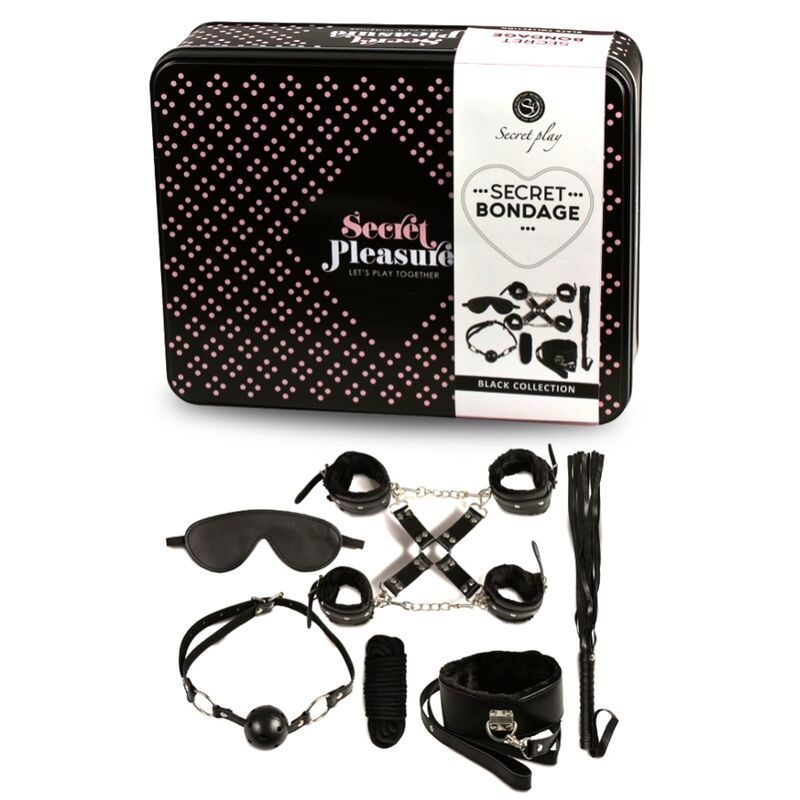 Secretplay - BDSM Set 8 Stuks Zwart - afbeelding 2