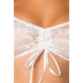 Dirndl blouse transparant wit kant