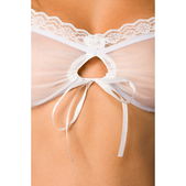 Dirndl blouse transparant wit