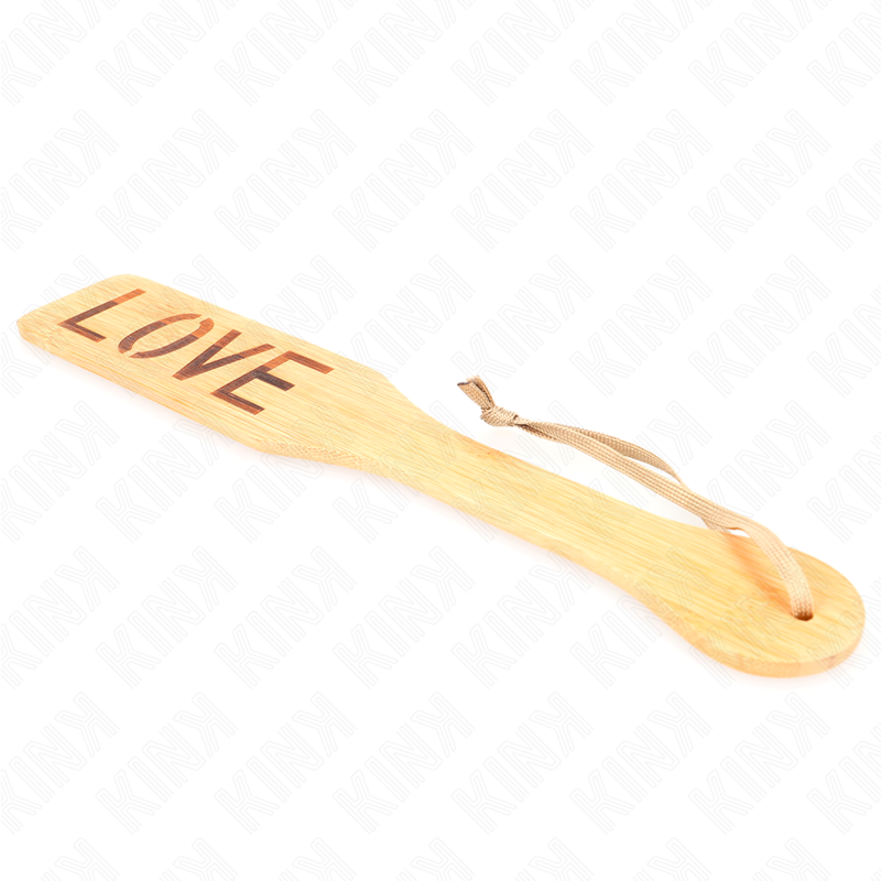 Kink - Bamboe Paddel Woord Liefde 32 X 5,5 cm - afbeelding 4
