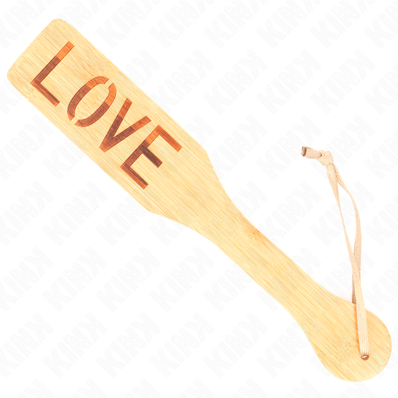 Kink - Bamboe Paddel Woord Liefde 32 X 5,5 cm - afbeelding 2