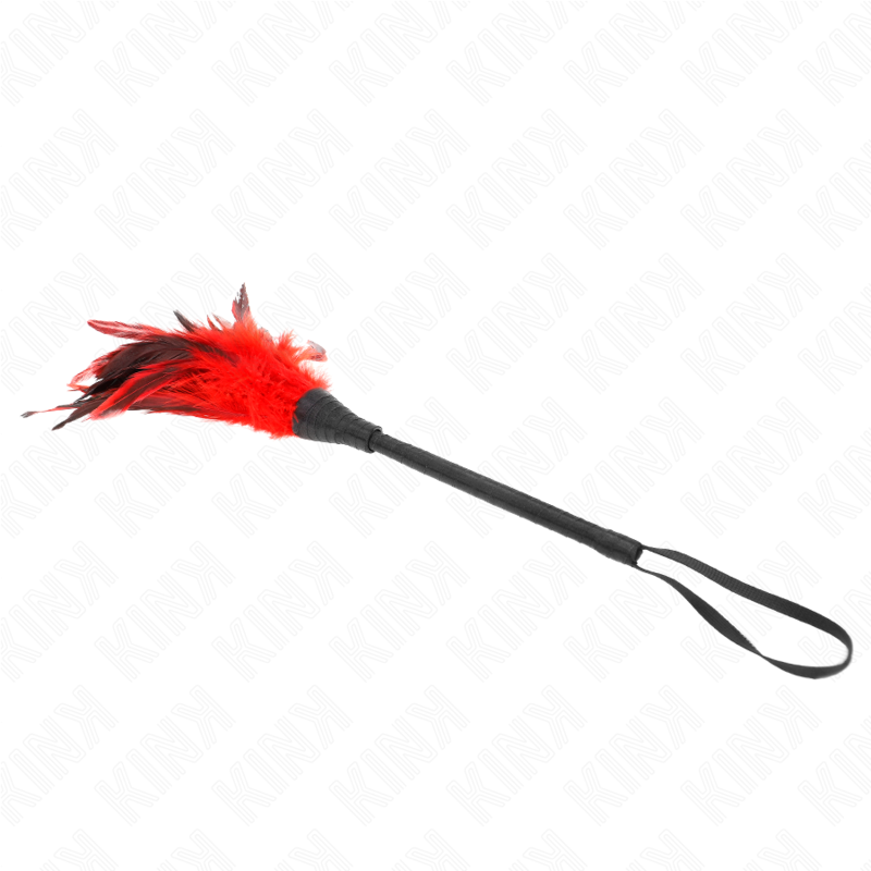 Kink - Red Maid Hoorn Kittel Kippenveren 36 cm - afbeelding 3