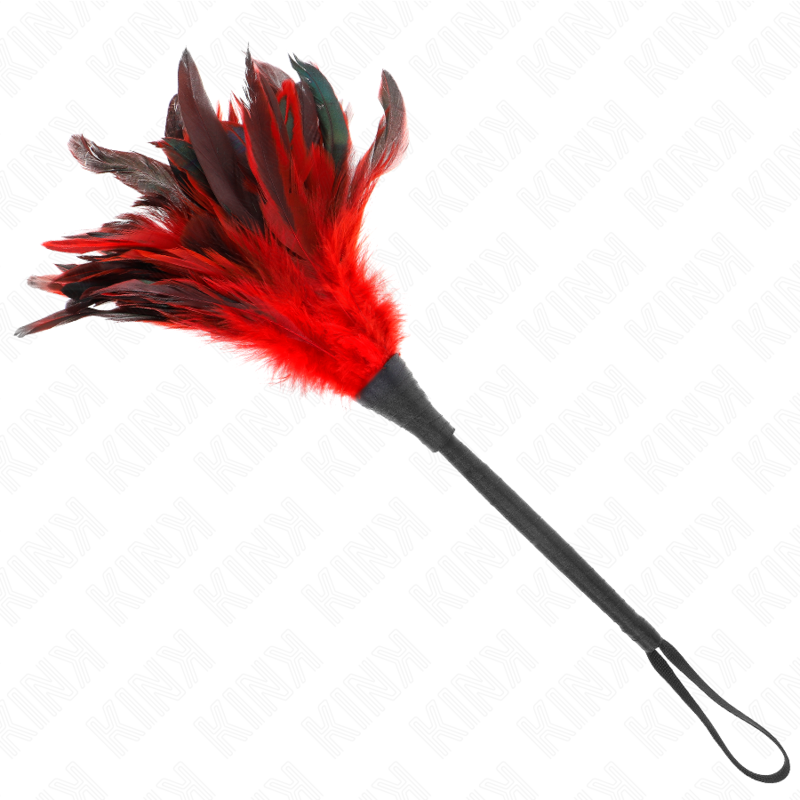 Kink - Red Maid Hoorn Kittel Kippenveren 36 cm - afbeelding 2