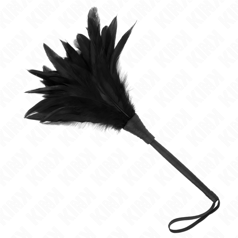 Kink - Black Maid Hoorn Kiezen Veren 36 cm - afbeelding 2