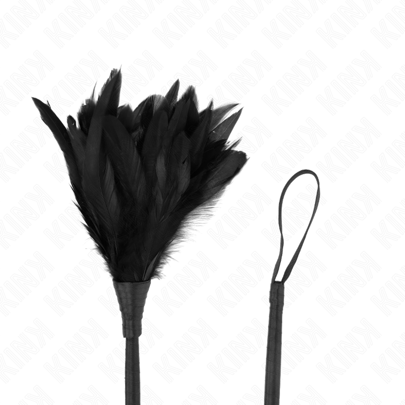 Kink - Black Maid Hoorn Kiezen Veren 36 cm - afbeelding 4