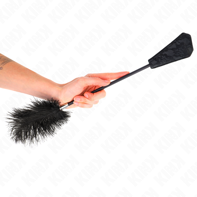 Kink - Struisvogelveren Kietelpaddel Met Kant 56 cm - afbeelding 3