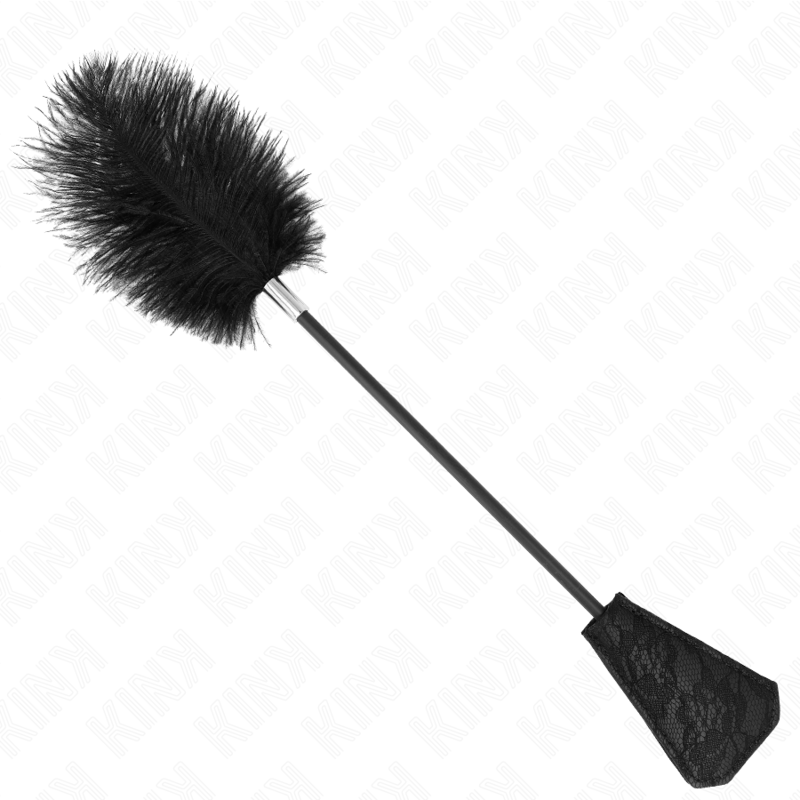 Kink - Struisvogelveren Kietelpaddel Met Kant 56 cm - afbeelding 2