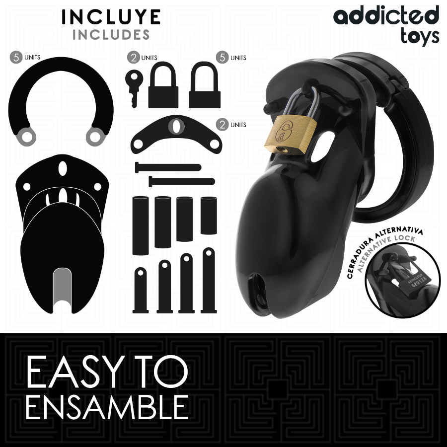 Addicted Toys Locked - Verboden Vault Penis Kooi 10 cm - afbeelding 4