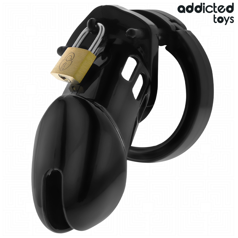 Addicted Toys Locked - Obsidian Hold Penis Cage Maat M - afbeelding 2