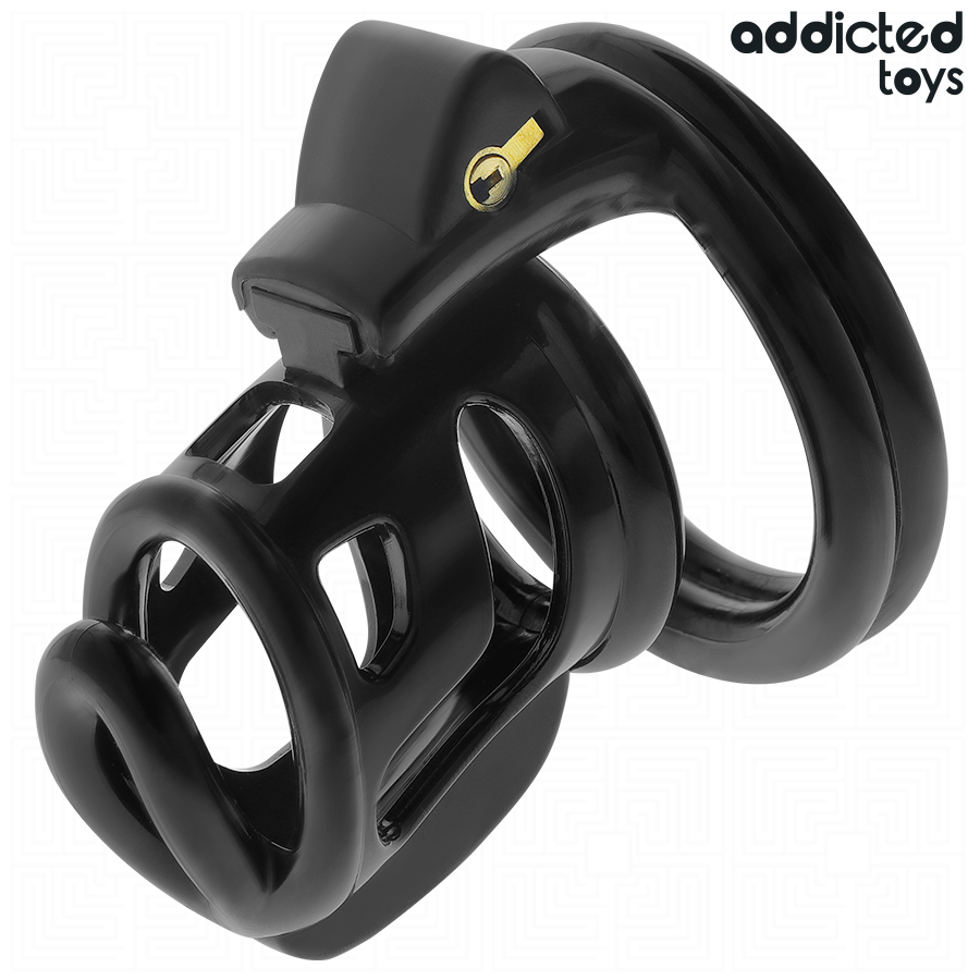 Addicted Toys Locked - Gilden Cage Penis Cage 8,5 cm - afbeelding 2