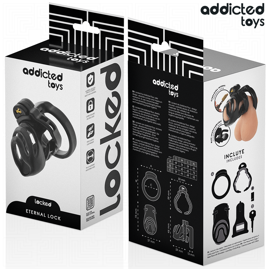Addicted Toys Locked - Eternal Lock Penis Kooi 9 cm - afbeelding 6