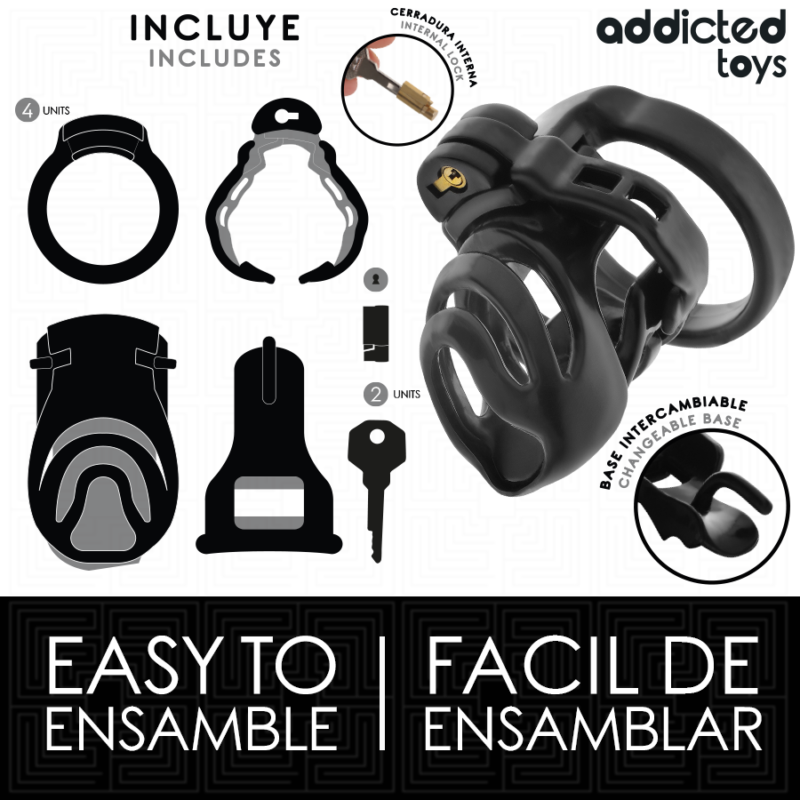 Addicted Toys Locked - Eternal Lock Penis Kooi 9 cm - afbeelding 4