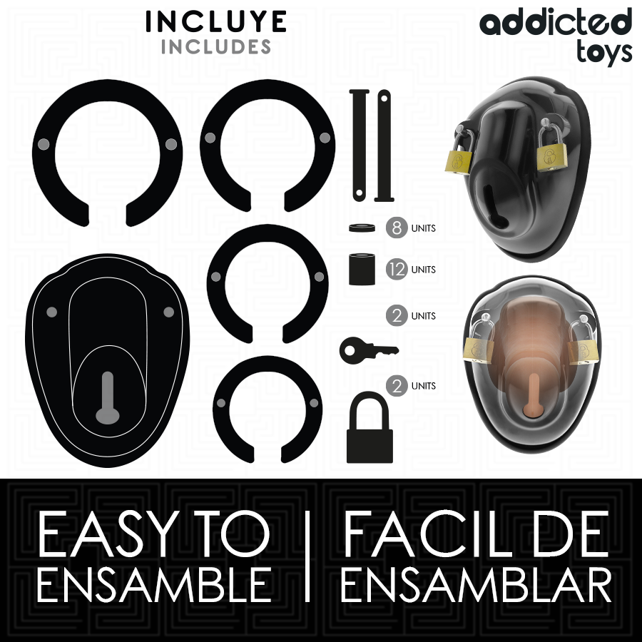 Addicted Toys Locked - Sleutelloze Bevestiging Peniskooi 11,5 cm - afbeelding 4