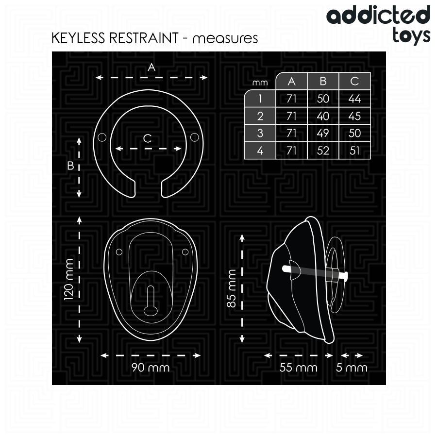 Addicted Toys Locked - Sleutelloze Bevestiging Peniskooi 11,5 cm - afbeelding 5