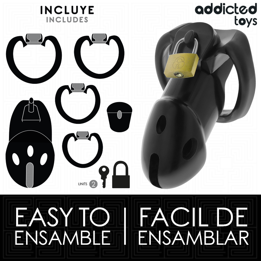 Addicted Toys Locked - Onbroken Den Penis Kooi 9.8 cm - afbeelding 4