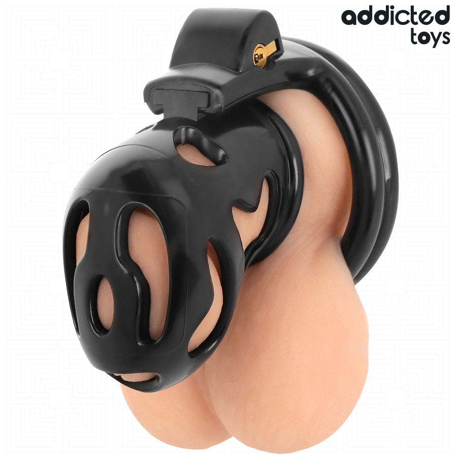 Addicted Toys Locked - Verzegelde Crypt Penis Kooi 8 cm - afbeelding 3
