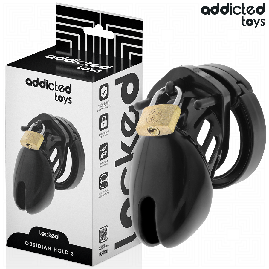 Addicted Toys Locked - Obsidian Hold Penis Kooi Maat S