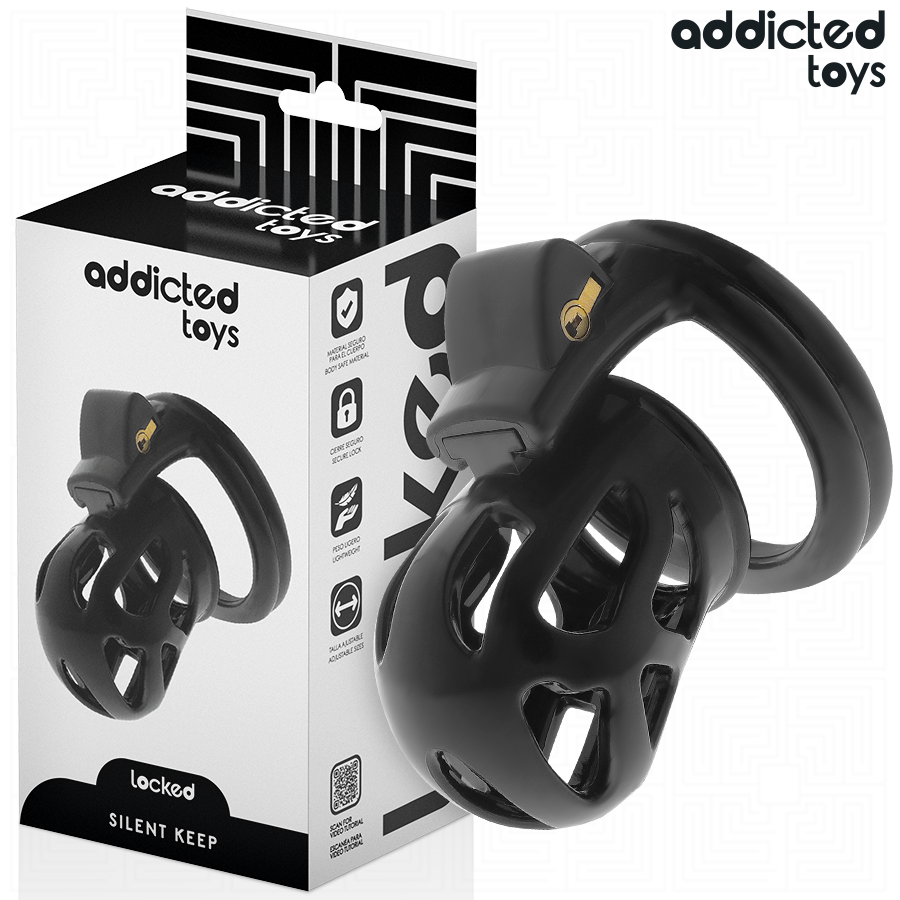 Addicted Toys Locked - Stille Houd Penis Kooi 7,5 cm