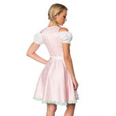 Dirndl jurk wit/groen pastel