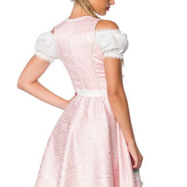Dirndl jurk wit/groen pastel