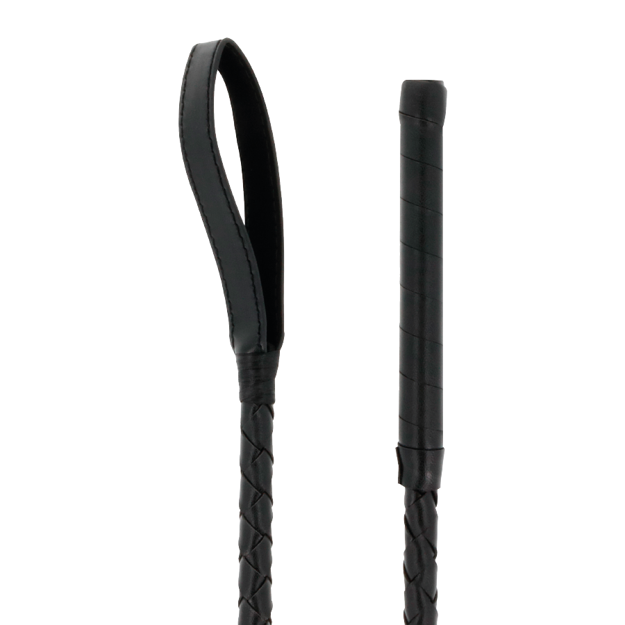 Darkness - Fetish Zwarte BDSM Zweep 70 cm - afbeelding 2