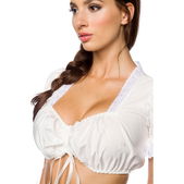klassieke dirndl-blouse wit