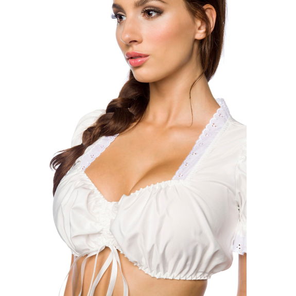 klassieke dirndl-blouse wit