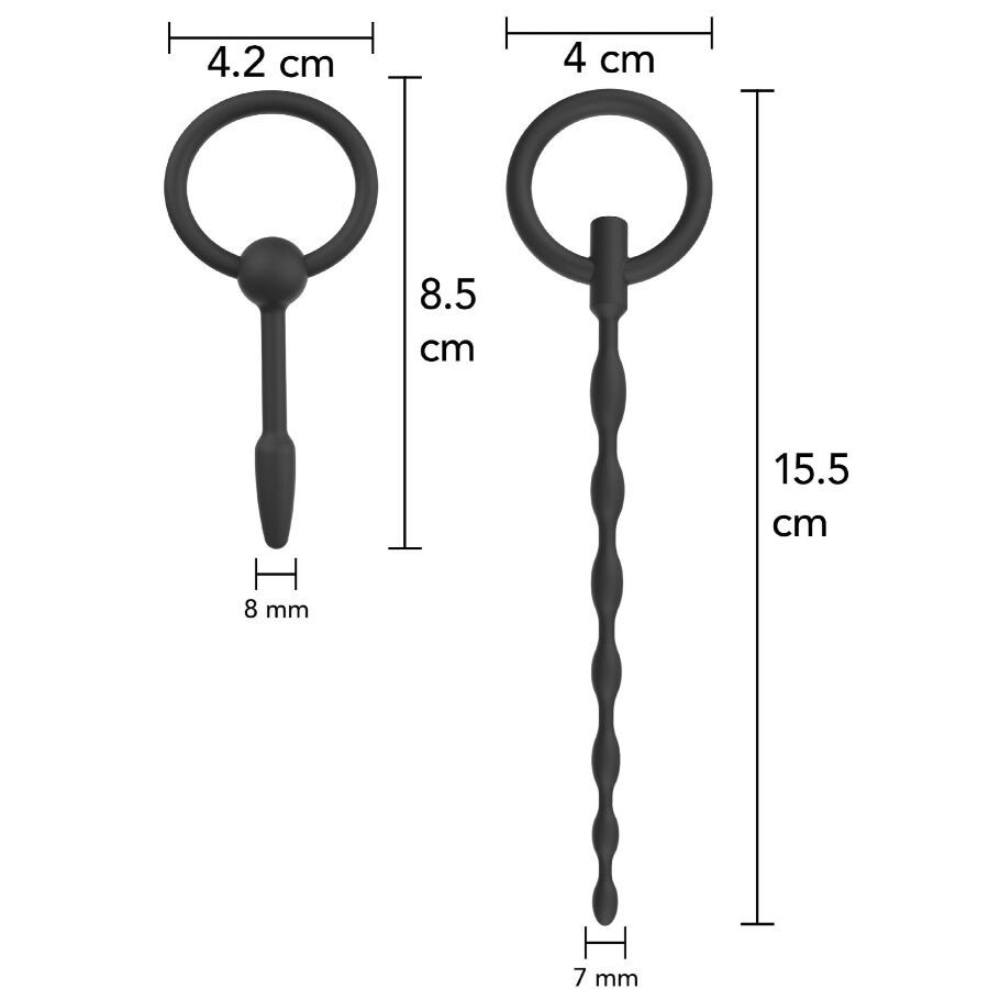 Hidden Desire - Extreme Starter Set Urethra Plugs 2 Stuks - afbeelding 4