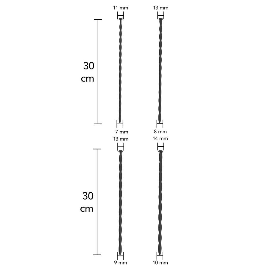 Hidden Desire - Extreme Advanced Set Urethra Dilatatoren 4 Stuks - afbeelding 2