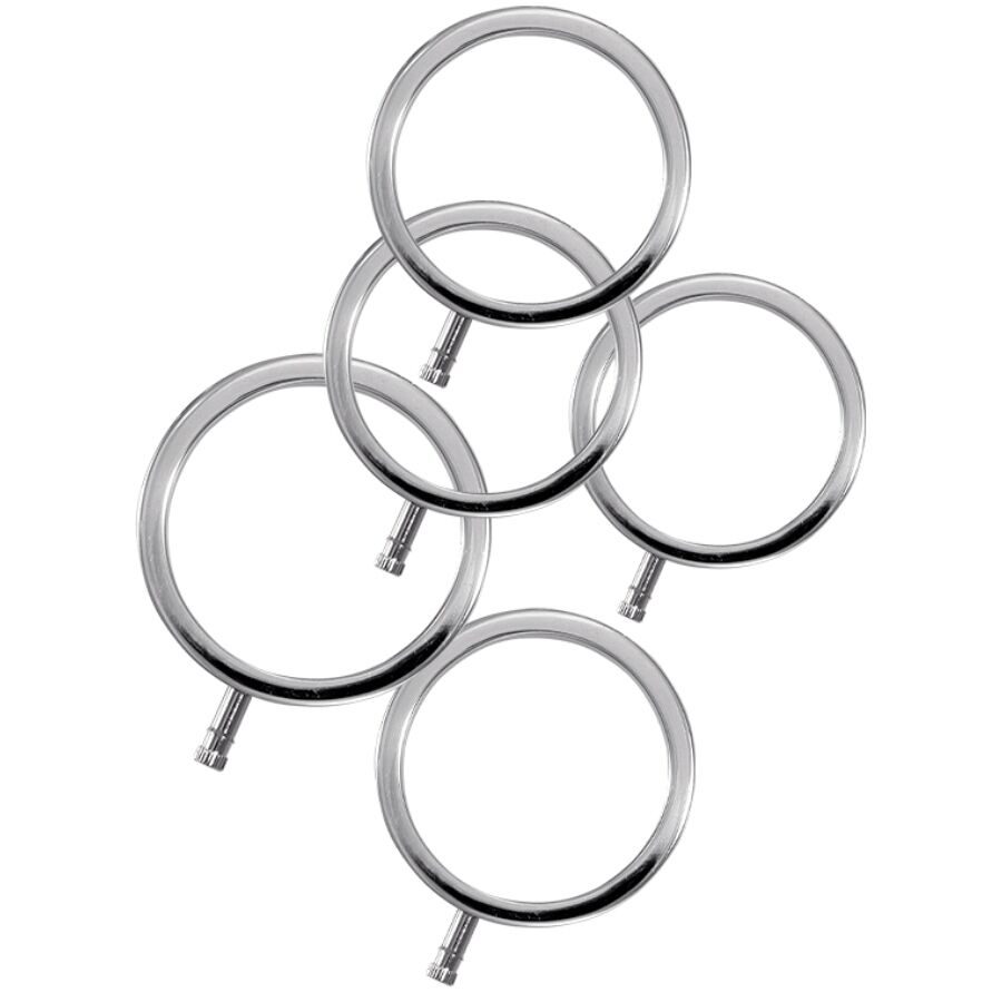 Electrastim - Electrarings Metalen Penis Ringen Pak Van 5