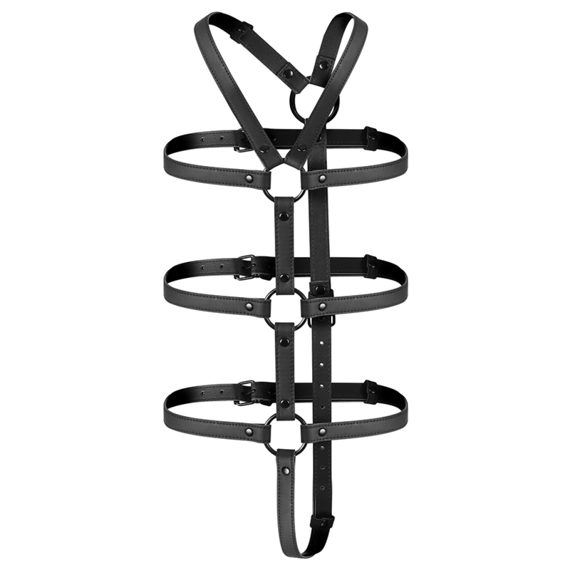 Fetish Submissive Bondage - Verstelbare Torso En Armen Harnas - afbeelding 4