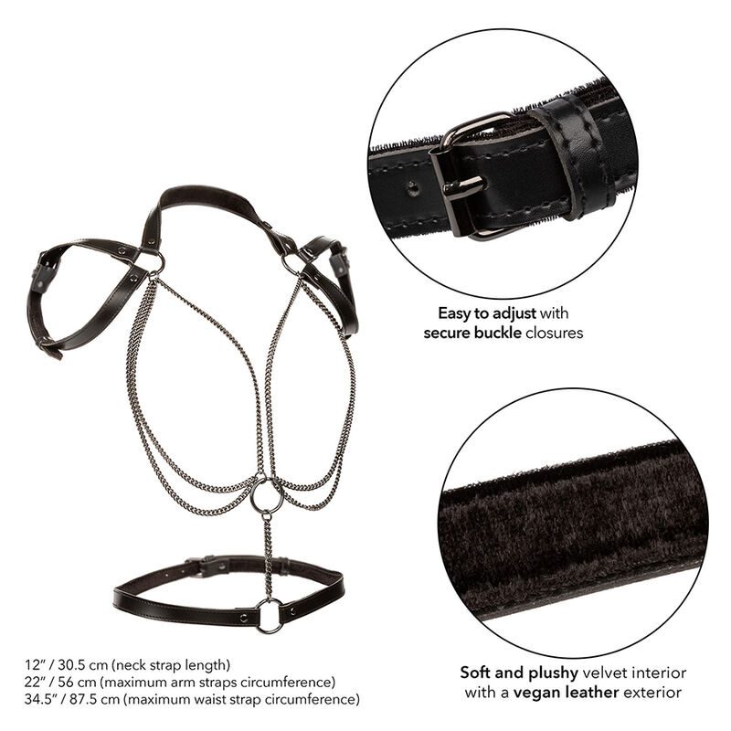 Calexotics - Euphoria Premium Multi-Chain Halt Stijl Harnas - afbeelding 3