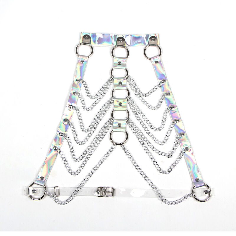 Subblime - 953737 Borstharness Met Ringen En Kettingen Zilver One Size - afbeelding 4