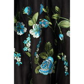 Dirndl zwart/groen inclusief kanten blouse