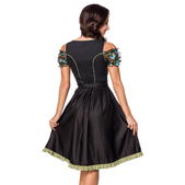 Dirndl zwart/groen inclusief kanten blouse