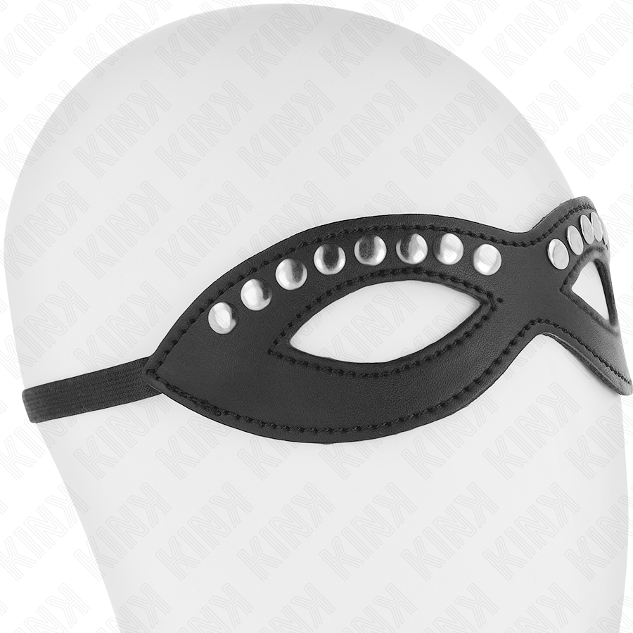 KINK - OOGMASKER MET MINI-KLINKNAGELS MODEL 1 20,5 x 5,5 CM - afbeelding 4