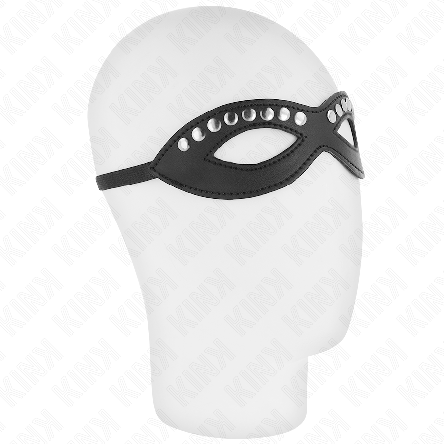 KINK - OOGMASKER MET MINI-KLINKNAGELS MODEL 1 20,5 x 5,5 CM - afbeelding 3