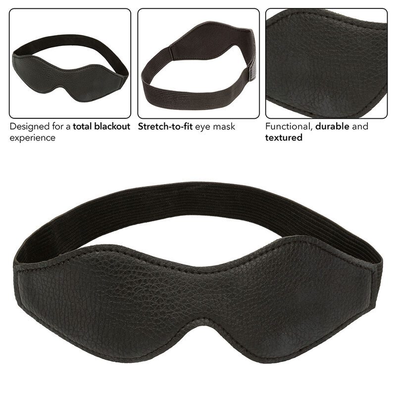 Calexotics - Zwart Lederen Nachtmasker - afbeelding 4