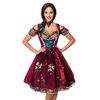 Dirndl bordeaux inclusief kanten blouse Dirndl bordeaux inclusief kanten blouse