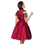 Dirndl bordeaux inclusief kanten blouse
