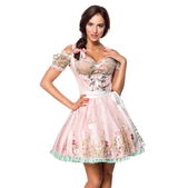 Mini dirndl inclusief kanten blouse roze