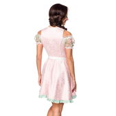 Mini dirndl inclusief kanten blouse roze