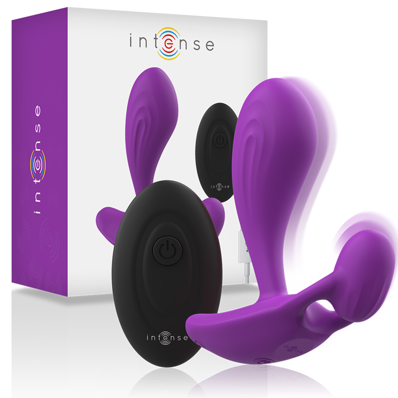 Intense - Shelly Duo Anaal-Perineum, Vaginaal-Clitoris Afstand Paars