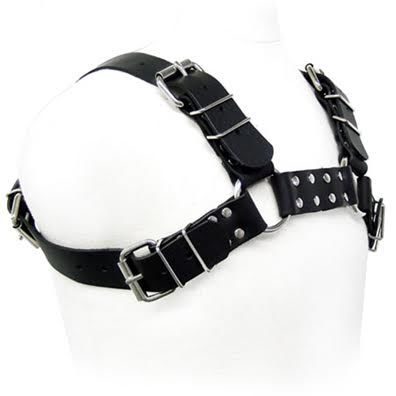 Leather Body - Zwart Bulldog-Tuig