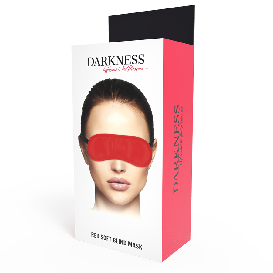 Darkness - Rood Recht Ogenmasker - afbeelding 5